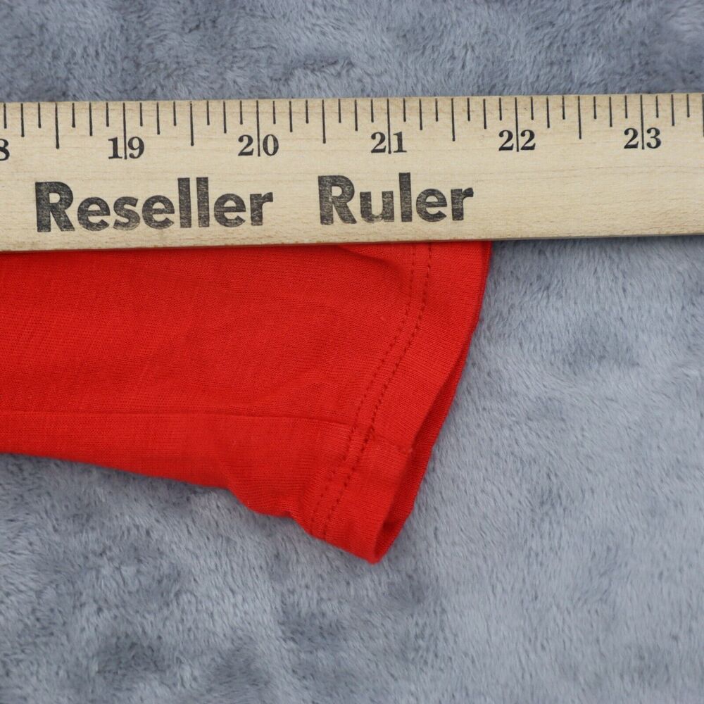 Best Cody Shirt Womens M Red Long Sleeve Turtleneck Knit Stretch Bodysuit - Picture 7 of 16